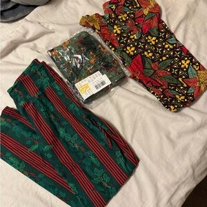 LuLaRoe Holiday Print Leggings